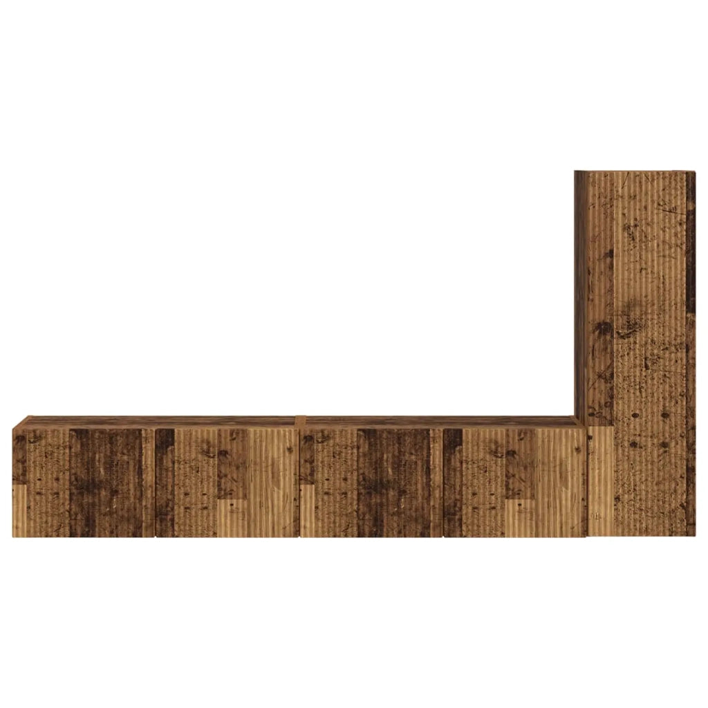 Set mobile TV 3 pcs Legno vecchio Legno multistrato