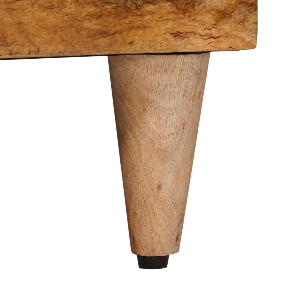 Mobile TV Naturale 100 x 33 x 46 cm Legno di mango massello 4018278