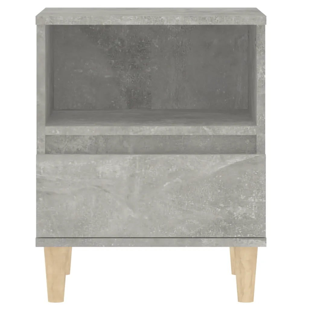 Comodini 2 pz-Set di 2 Tavolino da notte Grigio Cemento 40x35x50 cm 558940