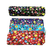 Trade Shop - Set 2 Astucci Fiori Portapenne Portapastelli Matite Cosmetici Borsa Bag Zip -