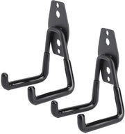 Hanger per garage 2 pezzi - Hanger per attrezzi da soffitto - Hanger per biciclette - Hanger per tubi idraulici - Hanger per scuderia - Dimensioni 11 x 7 x 1 cm