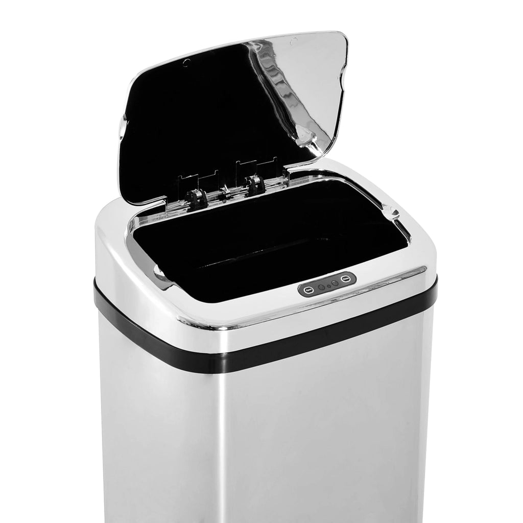 Cestino Automatico con Sensore ¨C zephmum ¨C Acciaio Inox 50L Argento