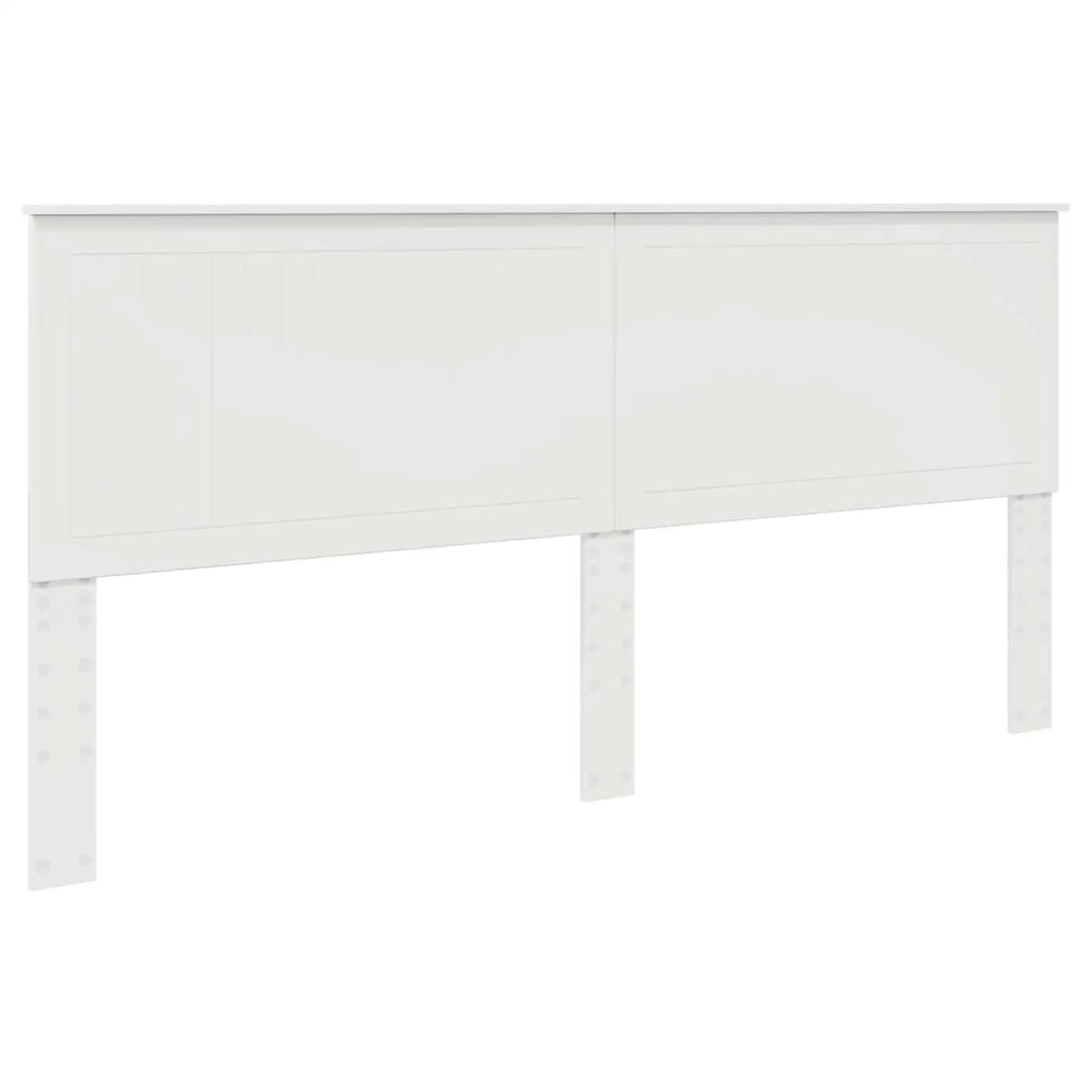 Testiera | Testata con Testiera | Testata Bianco Lucido 200 cm Legno multistrato