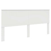 Testiera | Testata con Testiera | Testata Bianco Lucido 200 cm Legno multistrato