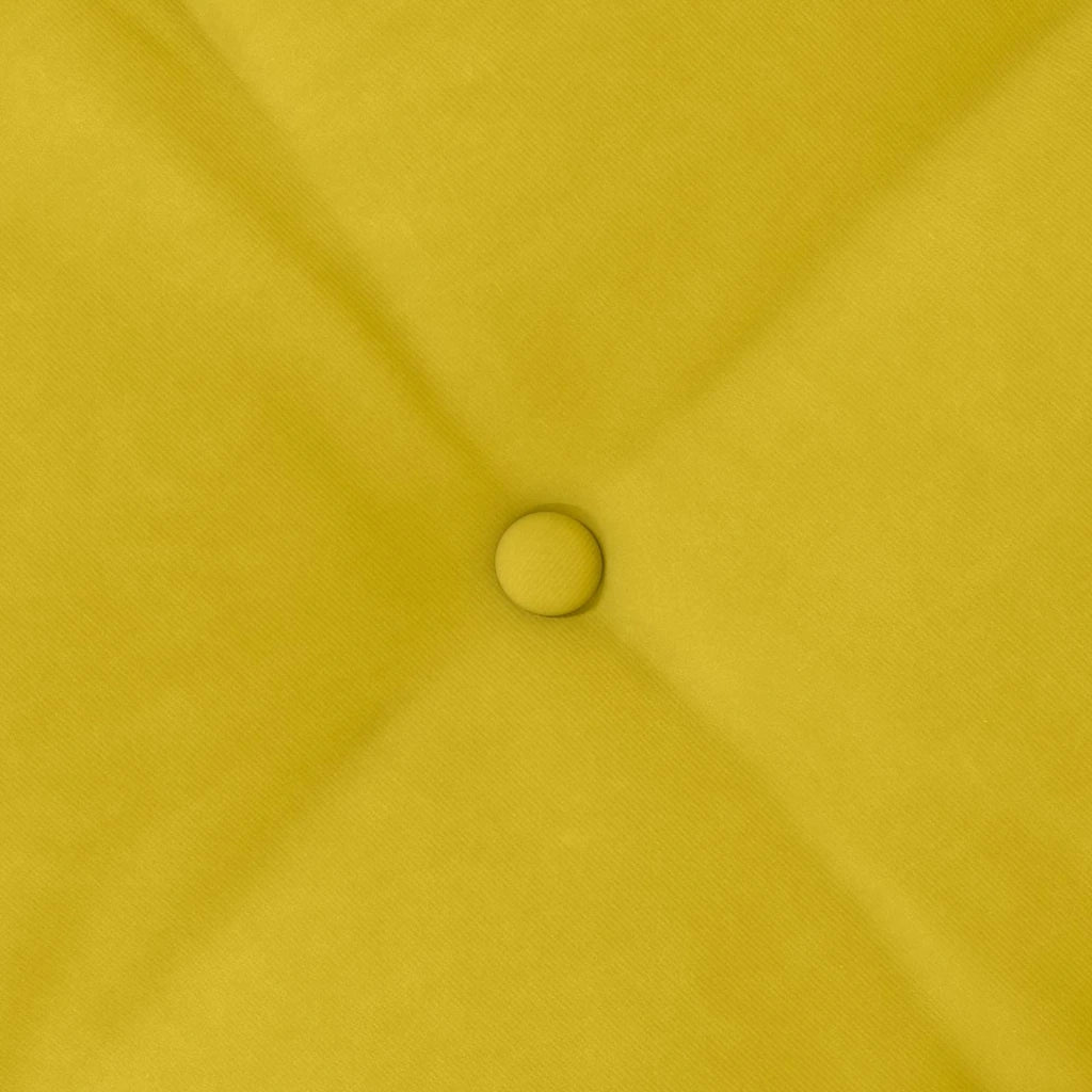 Cuscino per Schiena Giallo 50 x 45 cm Tessuto in Cords 42014639