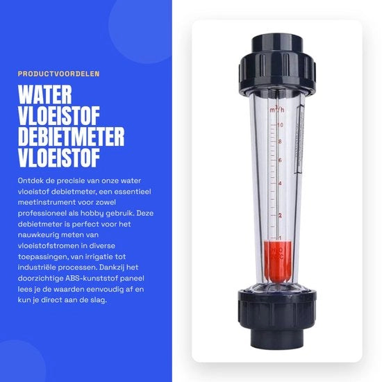 Debitometro a liquido - Flusso metrico a forma di tubo - Polimero ABS - 1-10 m³/H - 0,6 MPa - Alta precisione