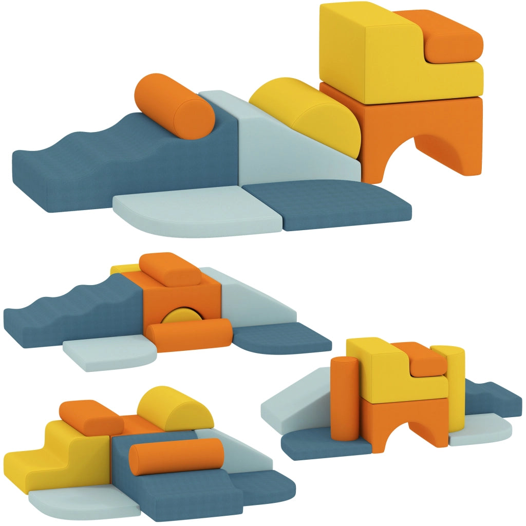 Set di Blocchi da Costruzione Morbidi ¨C zephmum ¨C 9 Pezzi Multicolore