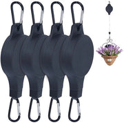 Set di 4 Porta Piante Intrecciabili con Grappolo Regolabile