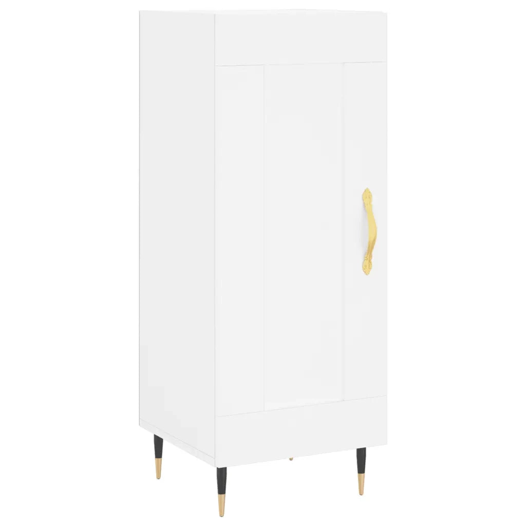 Credenza-Buffet-Armadio da cucina Bianca 34,5x34x90 cm in Legno Multistrato 694109