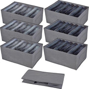 Organizzatore per armadio pieghevole 44x30x20cm - 6 pezzi - con 7 raccordi a viti - Maniglie stabili - per pantaloni, jeans, camicie, magliette, maglie, pantaloni leggins