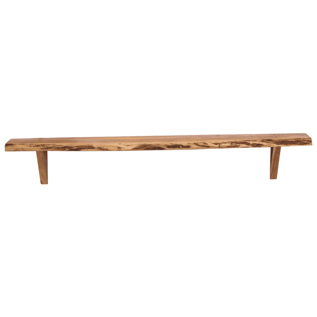 Mensole da Parete 2 pz 110x20x18 cm in Legno Massello di Acacia 337824