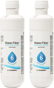 Filtro dell'acqua per frigorifero 2 pezzi - Filtro di ricambio universale - Compatibile con Kenmore 9980 - Filtra fino a 300 litri - Facile da sostituire - Riduce metalli pesanti - Filtro dell'acqua