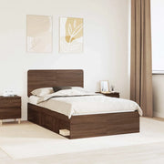 Struttura del letto-Giroletto Rovere Marrone 120 x 200 cm Pino massello 168741