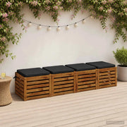 Cuscini per Sedia in 4 Pezzi SOEST 4 pz 100% Poliestere 944446