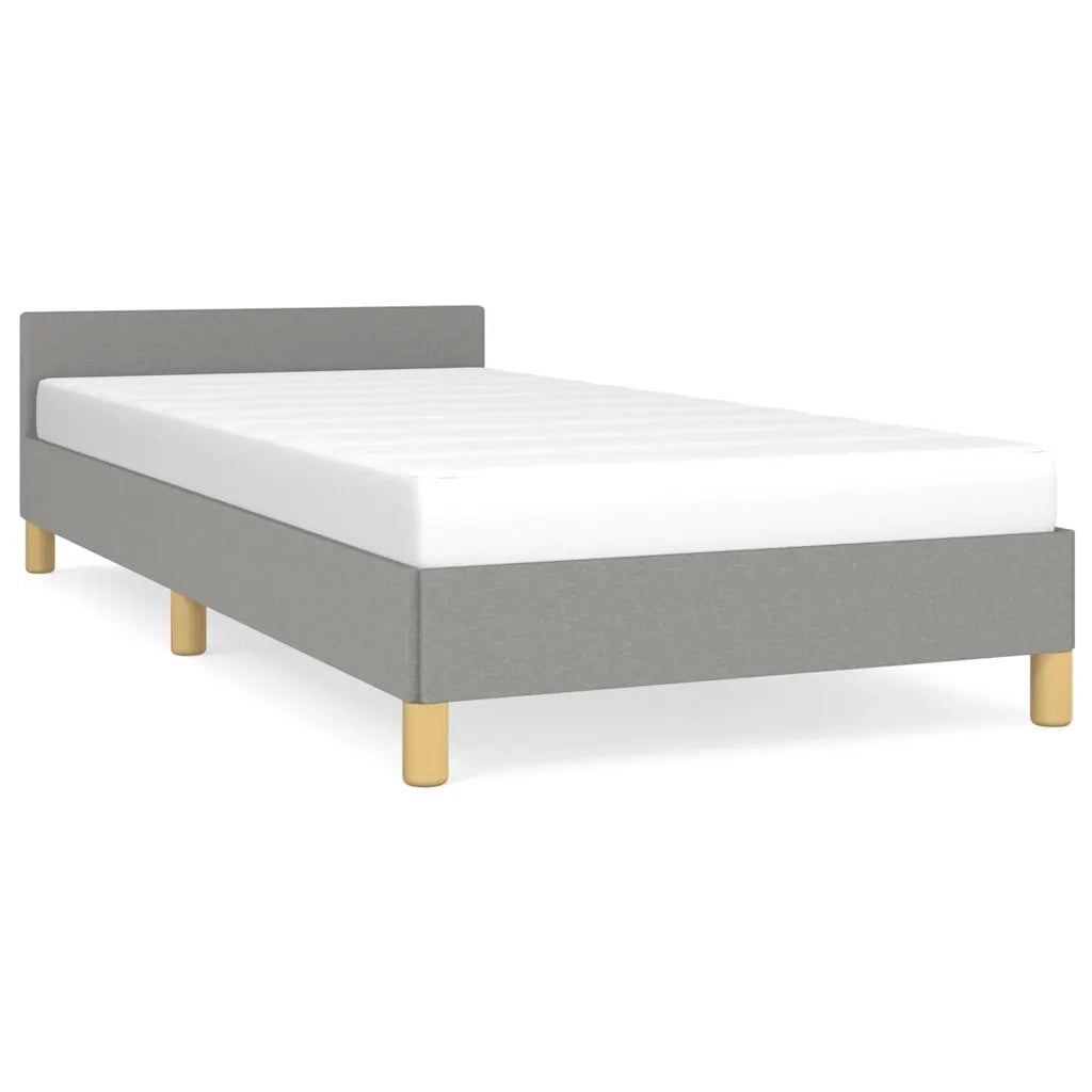 Giroletto senza Materasso-Struttura Letto Grigio Chiaro 100x200 cm Tessuto 761003