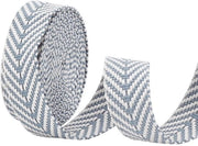 Tessitura Jacquard 38mm larga - Blu chiaro con disegno di freccia - 5 Yard/4,57m - Tessuto in poliestere biodegradabile - Ideale per artigianato - Corda tessile