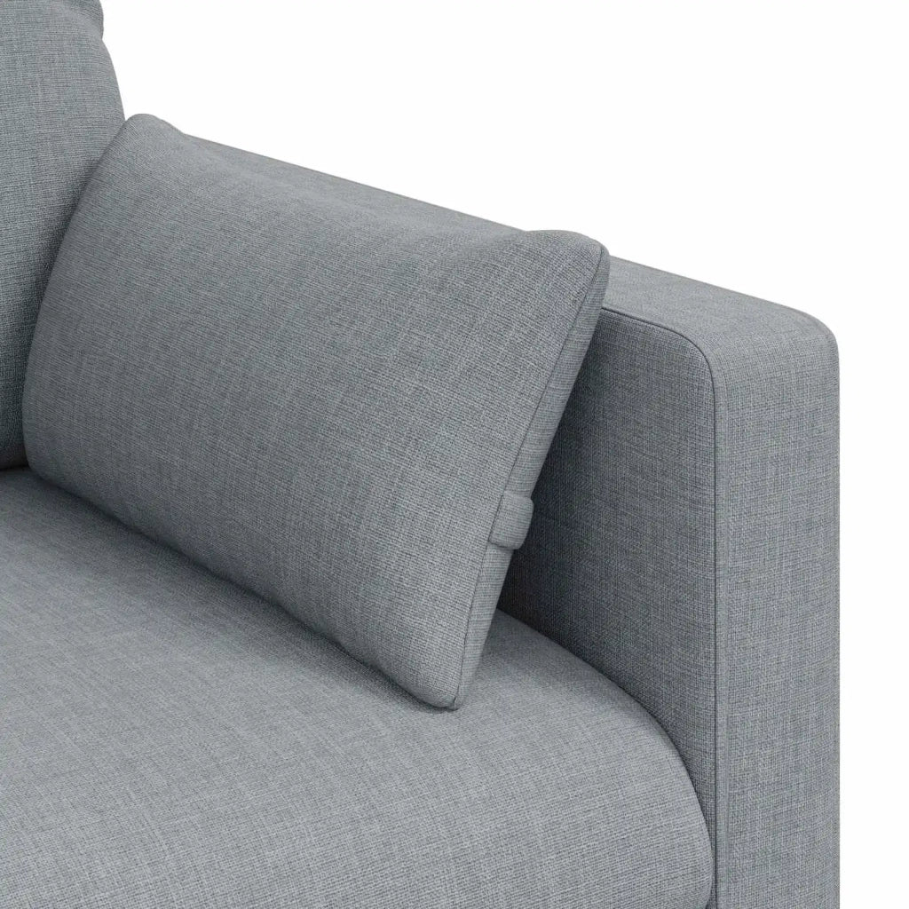 Divano Grigio chiaro 139 x 78 x 80 cm Tessuto