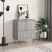 Credenza-Buffet-Armadio da cucina Grigio Sonoma 60x35x70 cm in Legno Multistrato 758734