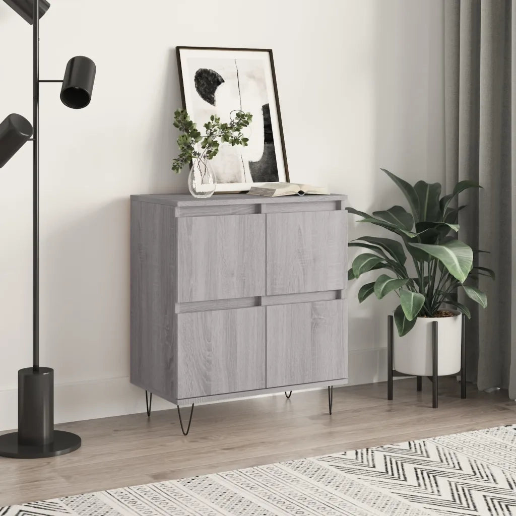 Credenza-Buffet-Armadio da cucina Grigio Sonoma 60x35x70 cm in Legno Multistrato 758734