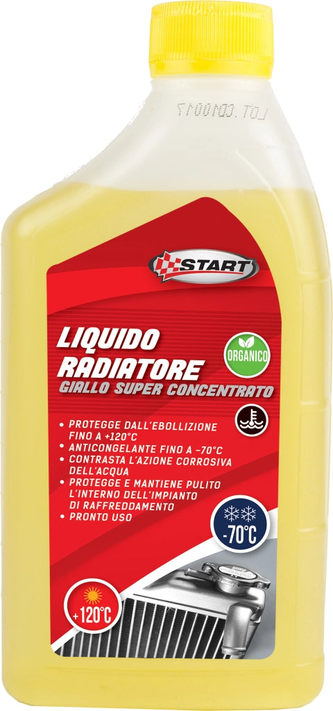 START- Liquido radiatore giallo -70Â°C per motori in alluminio