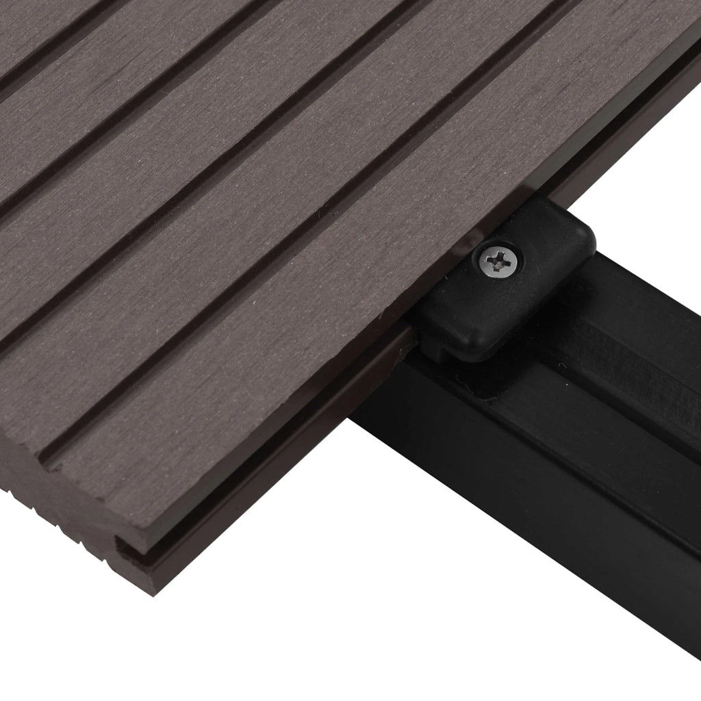 Pavimento da Deck 48 pcs Marrone Scuro WPC 3444754