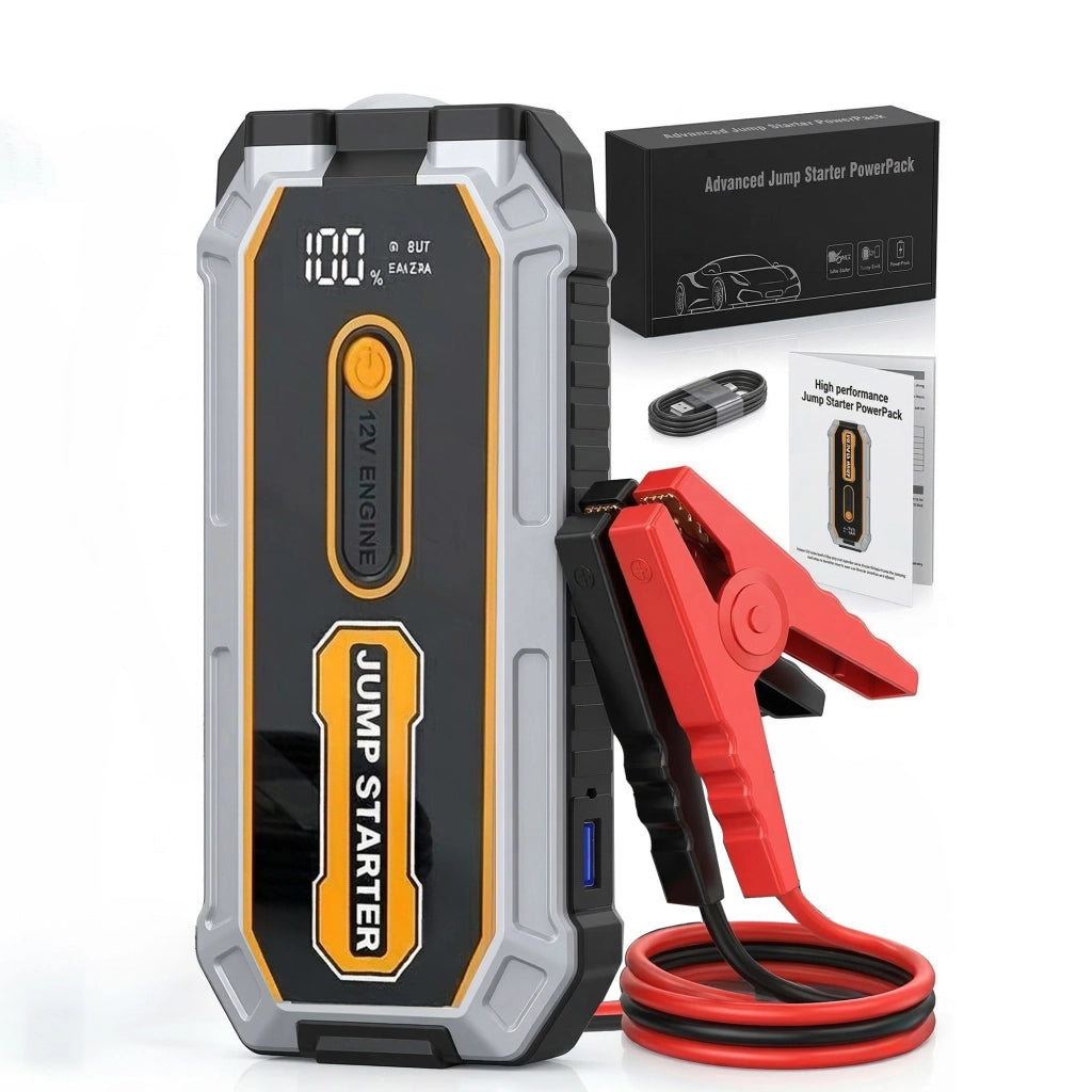 Caricabatterie avviatore emergenza 12V 16800mAh 600A/1200A range temperatura -50°C ~ +80°C adatto per auto moto e camion