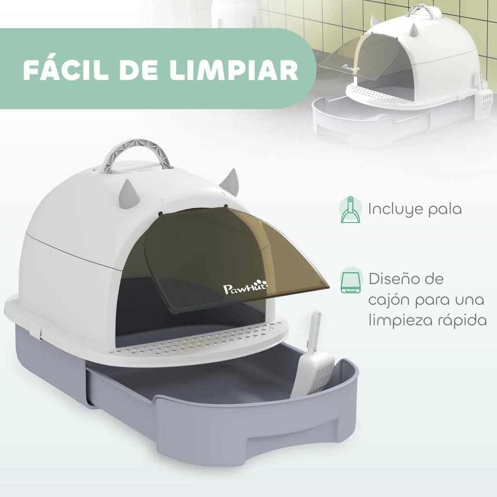 Arenero per Gati ¨C zephmum ¨C 40.5x52x39 cm Bianco Grigio