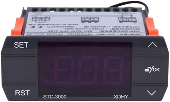 Regolatore di temperatura digitale - Modulo di misura della temperatura - Touchscreen - Misura della temperatura da -55 a 120 °C - Alta precisione - Capacità di commutazione di 30A - Termostato