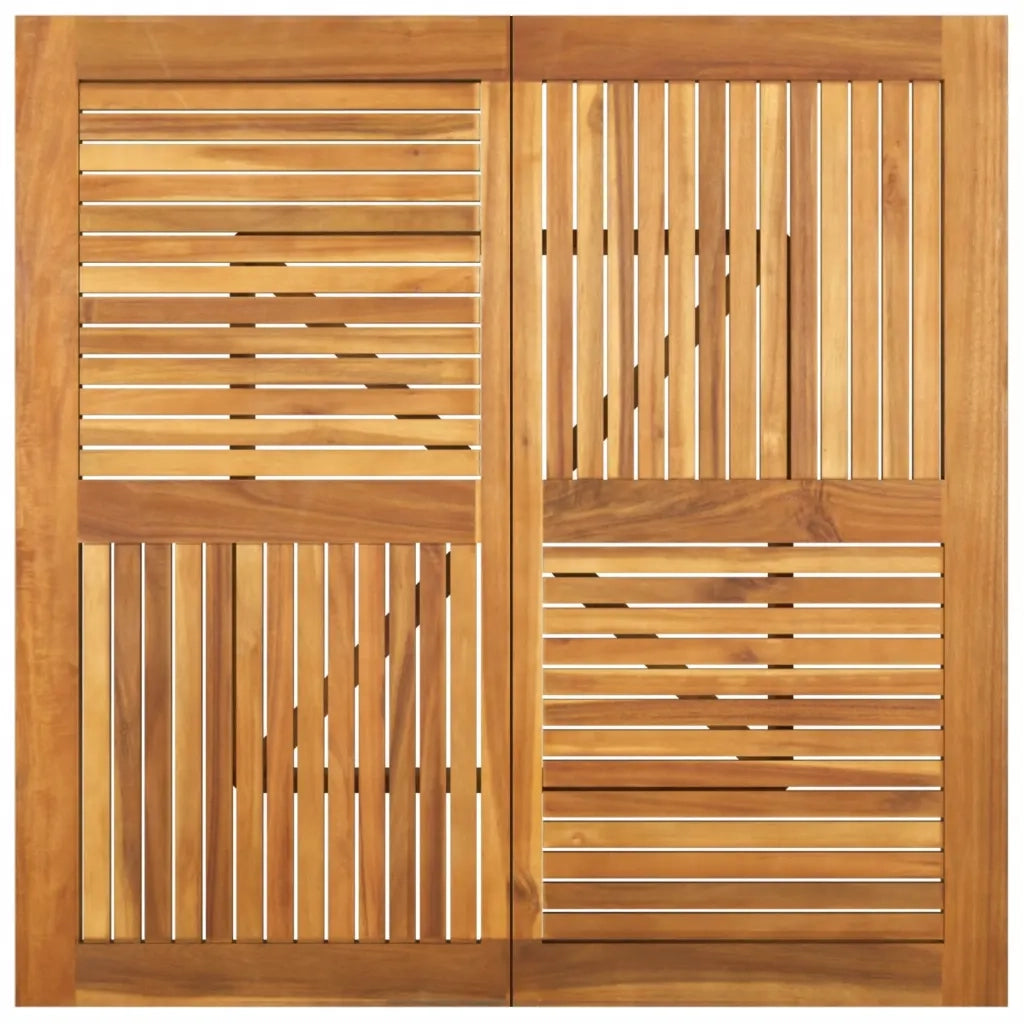 Tavolo da Giardino 110x110x75 cm Legno Massello di Acacia 363305
