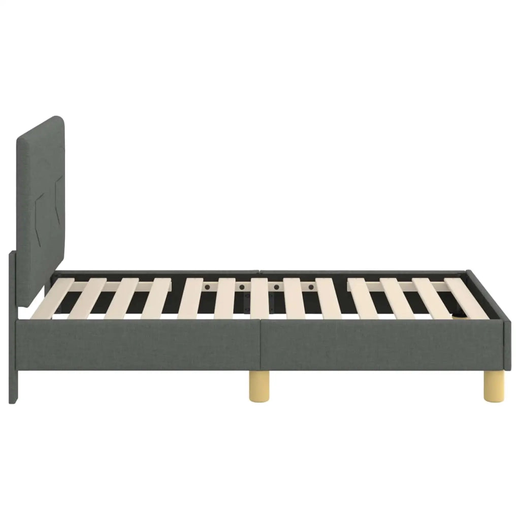 Struttura letto per bambini con testata Grigio scuro Tessuto 42010980