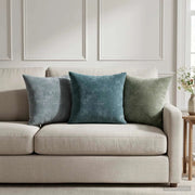 Federa 2 pz HEERLEN Verde 40 x 40 cm Tessuto Chenille 908512
