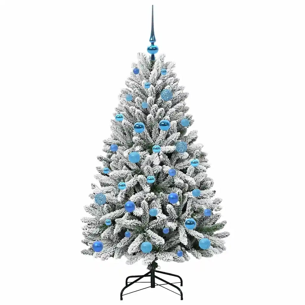 Albero di Natale artificiale con 150 LED Verde e Bianco 150 cm 3395746