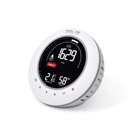 Explore Scientific WSH2001 Misuratore Qualita' dell'Aria CO2 Temperatura Umidita' Display Retroilluminato colore Bianco