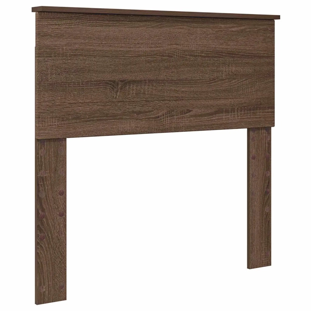 Struttura del letto con testiera Rovere Marrone 70 x 190 cm 3408221