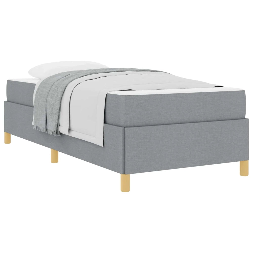 Struttura del letto Grigio chiaro 100 x 200 cm Tessuto 3398913