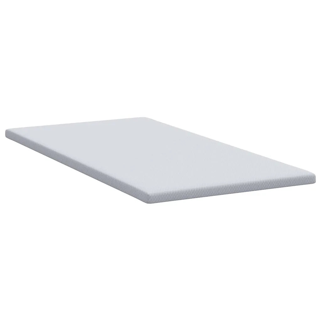 Topper per materasso-Materassino Bianco 100 x 200 cm Tessuto Jacquard 835193