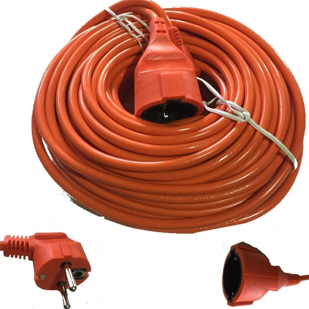 Trade Shop - Cavo Prolunga Presa Schuko Elettrica Maschio Femmina 20 Mt Metri 16a -