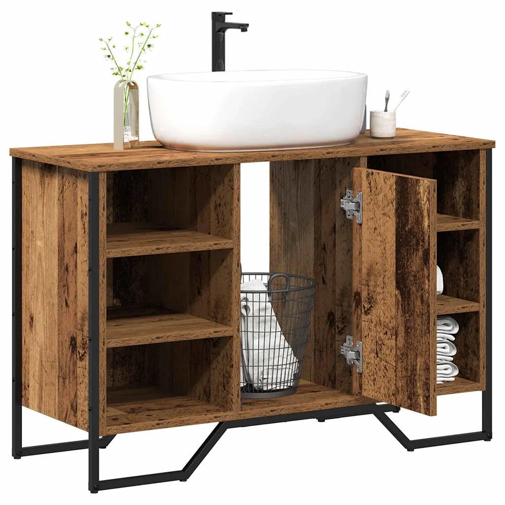 Armadio per Lavabo da Bagno Legno vecchio 91 x 35 x 60 cm 869183