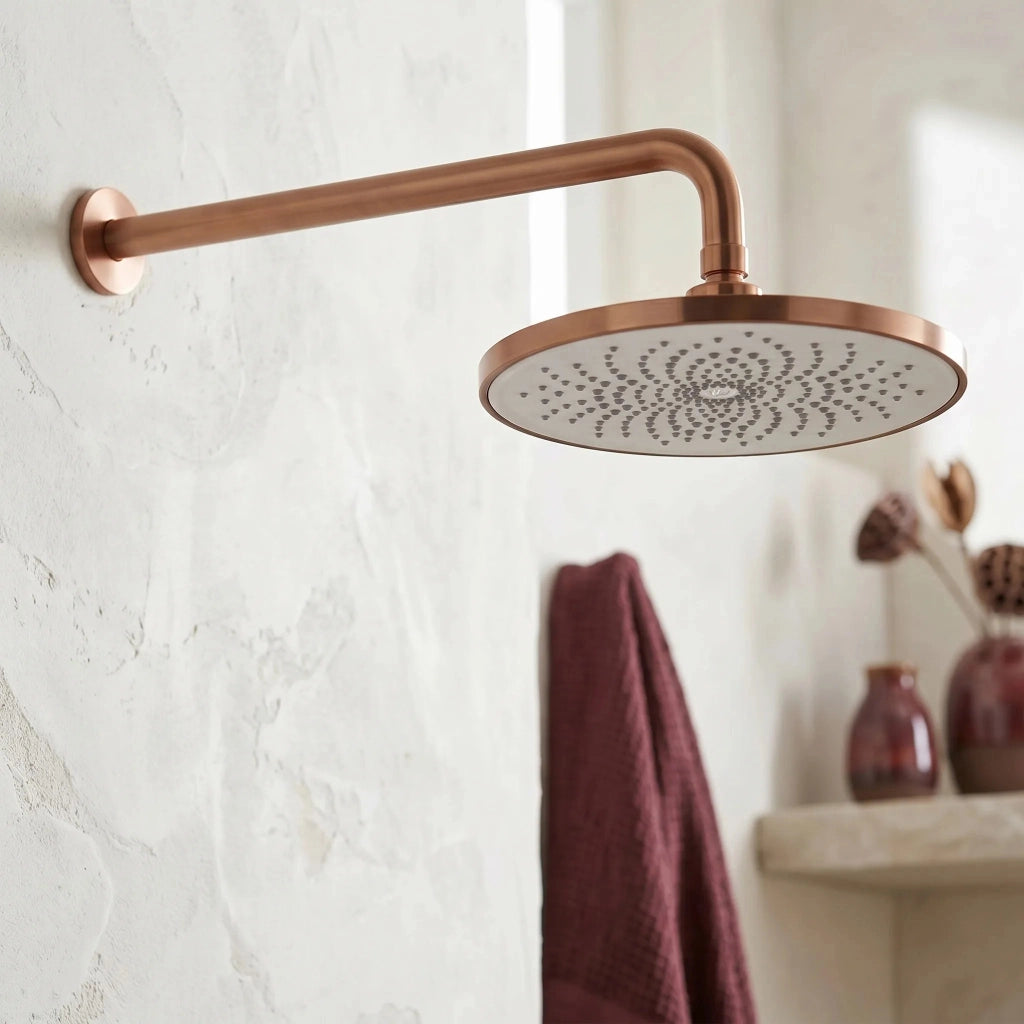 Soffione Doccia Rotondo Rea Js-021brg Brush Copper