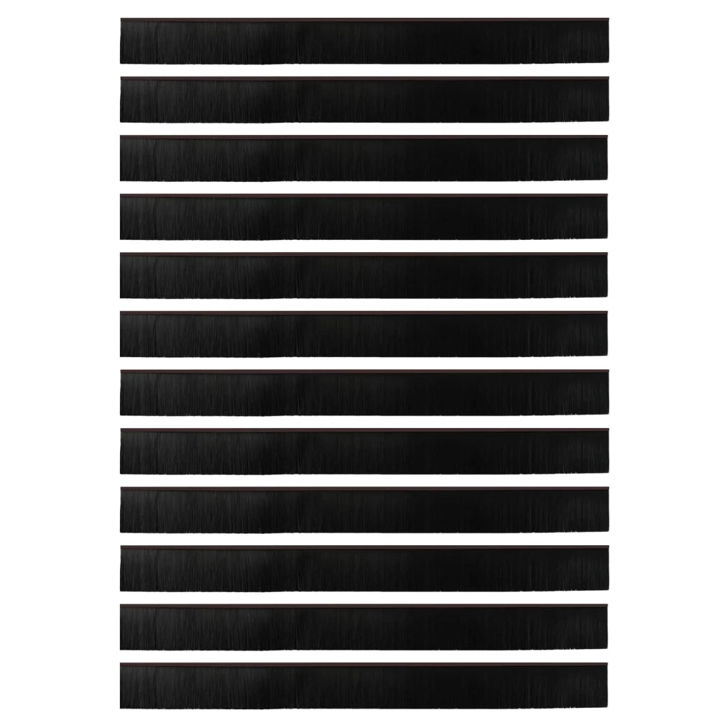 Spazzole per porte autoadesive 12 pcs Marrone 100 cm 42019436