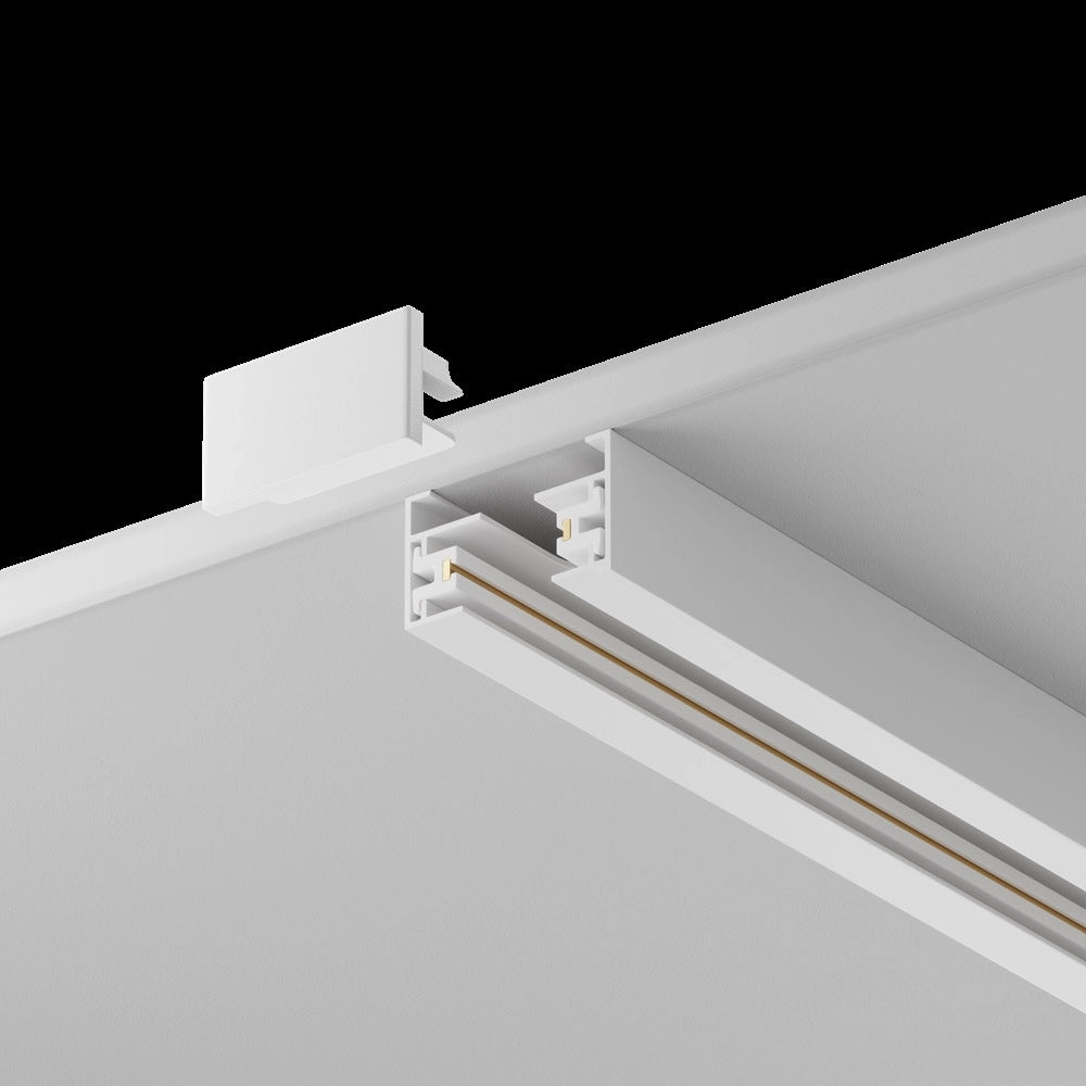 Binario Busbar Trunkings Unity In Alluminio Bianco 1 Metro