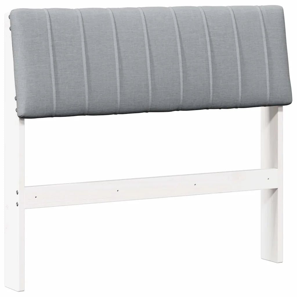 Testiera | Testata imbottita Grigio chiaro 90 cm Pino massello