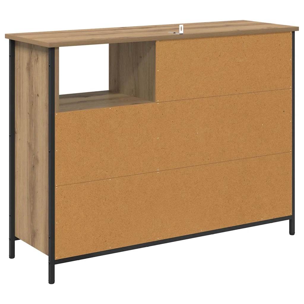 Credenza-Buffet-Armadio da cucina Rovere artigianale 100 x 33 x 75 cm Legno multistrato