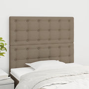 Testiera per Letto-Testata-Testiera Decorativa Tortora 80x5x118/128 cm Tessuto 200596