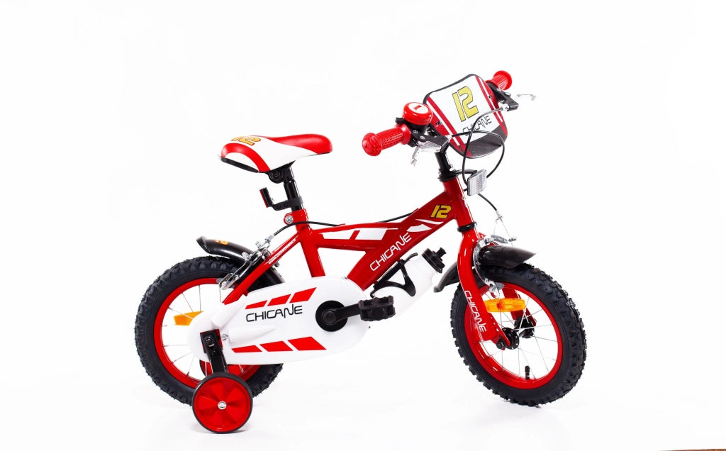 SCH CHICANE 12" bicicletta per bambini, bici bambino, adatta a bambini tra i 3 e i 5 anni, per altezza tra 85 e 105 cm,