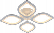 Plafoniera a LED integrato 4 luci bianca Vargo dimmerabile