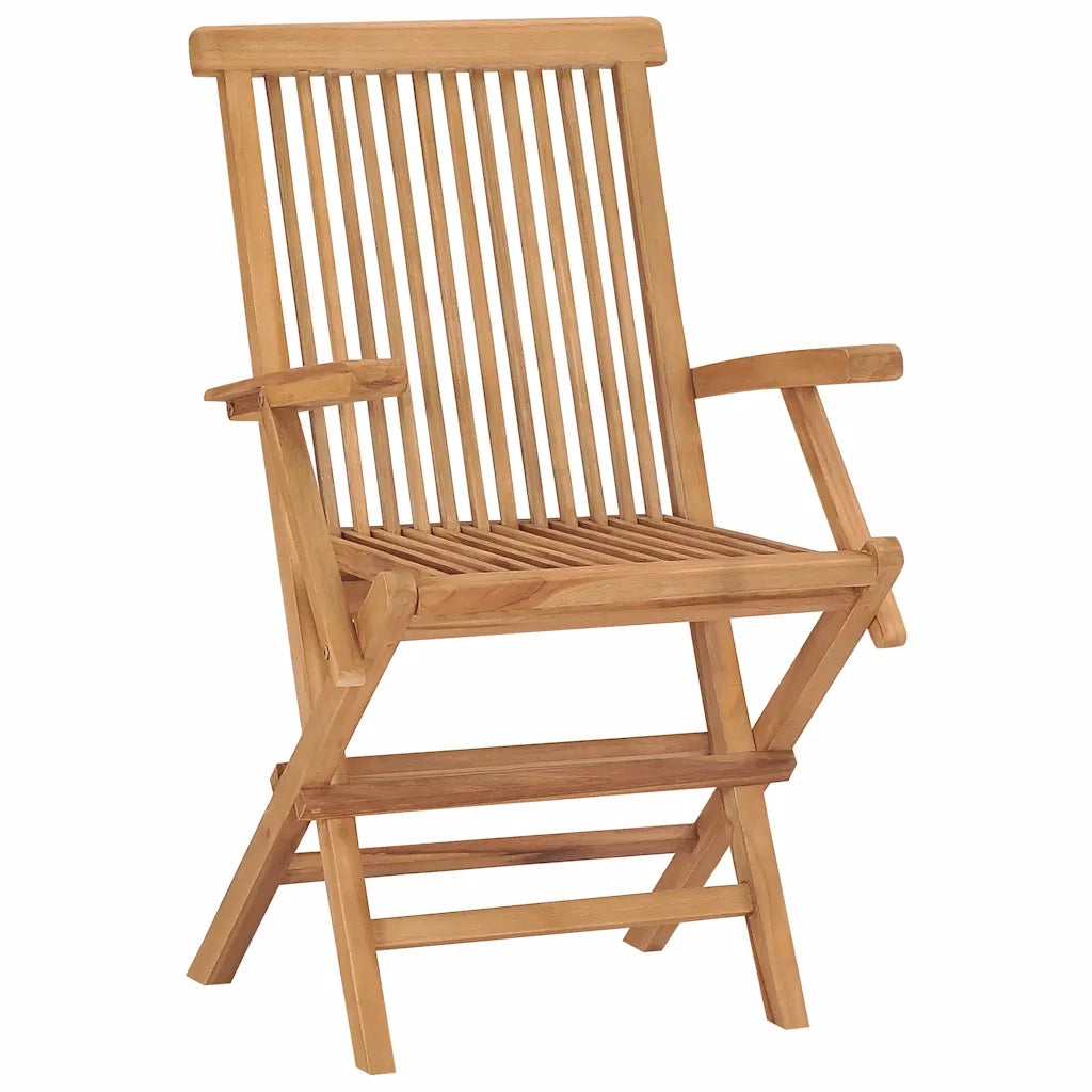 Sedie da Giardino Pieghevoli 6 pz in Legno Massello di Teak 3096594