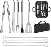 Set di accessori per barbecue professionale con tasca di stoccaggio