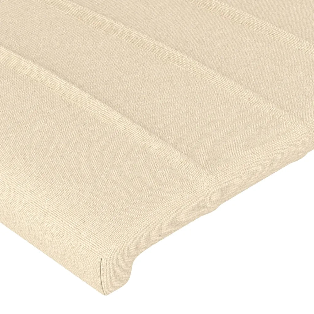 Testiera ad Orecchio-Testata con Orecchie Crema 147x23x78/88 cm in Tessuto 921004