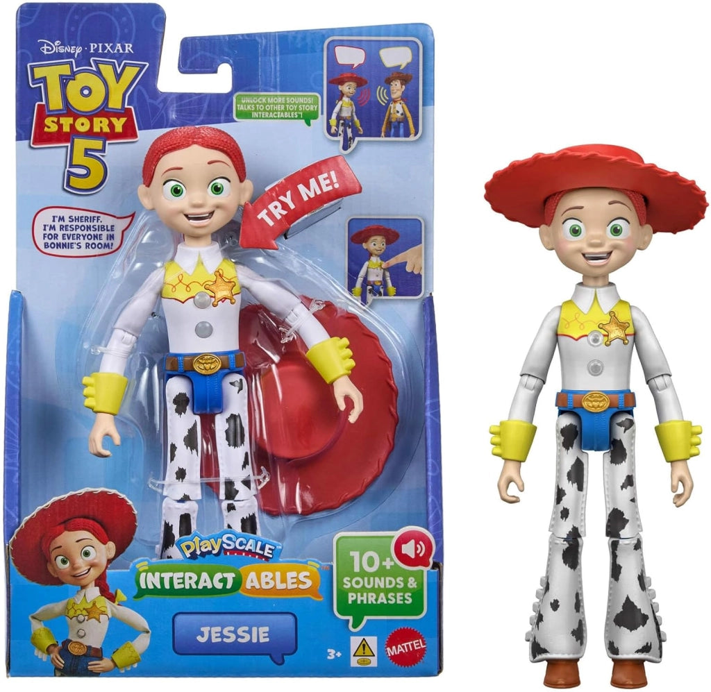 Disney Pixar Toy Story 5 - Jessie, personaggio interattivo da 18cm che ripete le frasi del film e interagisce con gli al